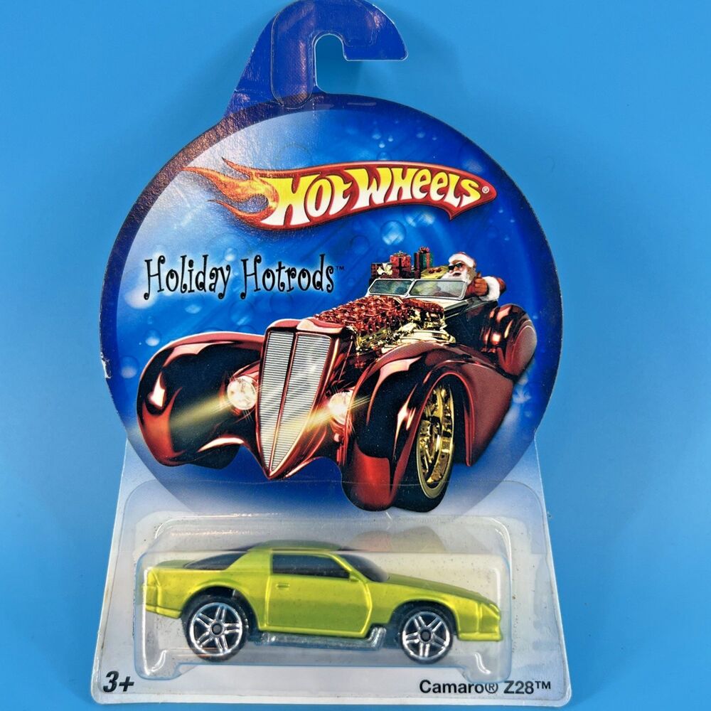 2007 Hot Wheels Holiday Hotrods CAMARO Z28 Spectraflame Green w/Chrome Pr5 Spoke